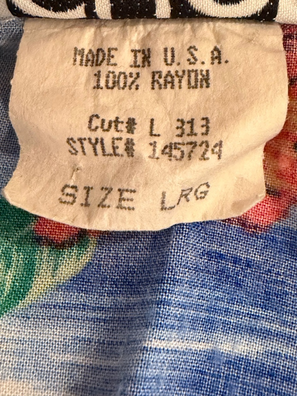 Vintage Clio Women's Large Hawaiian Floral Sleeveless Button Up Shirt 100% Rayon - Picture 3 of 7
